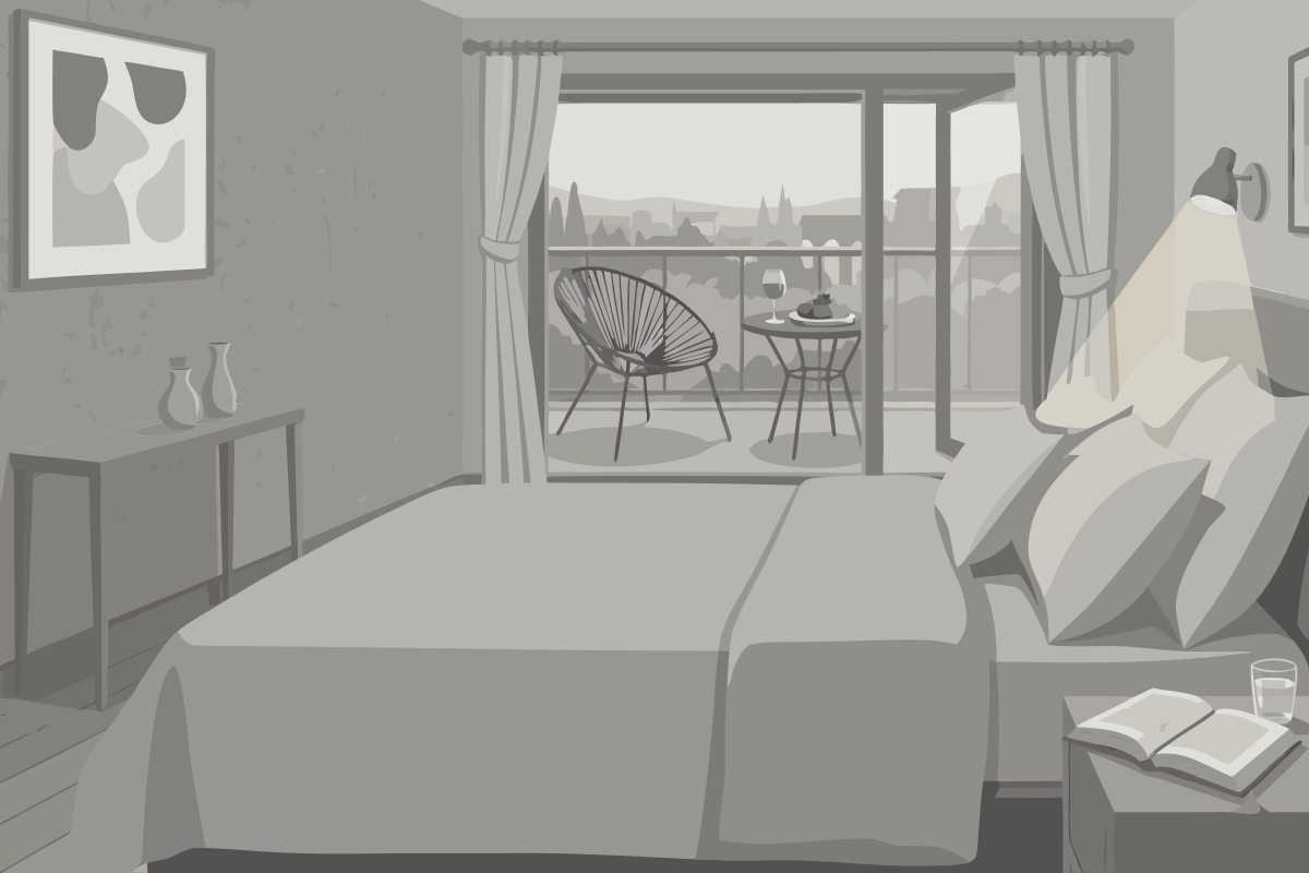 Standard Doppelzimmer mit Gemeinschaftsbad